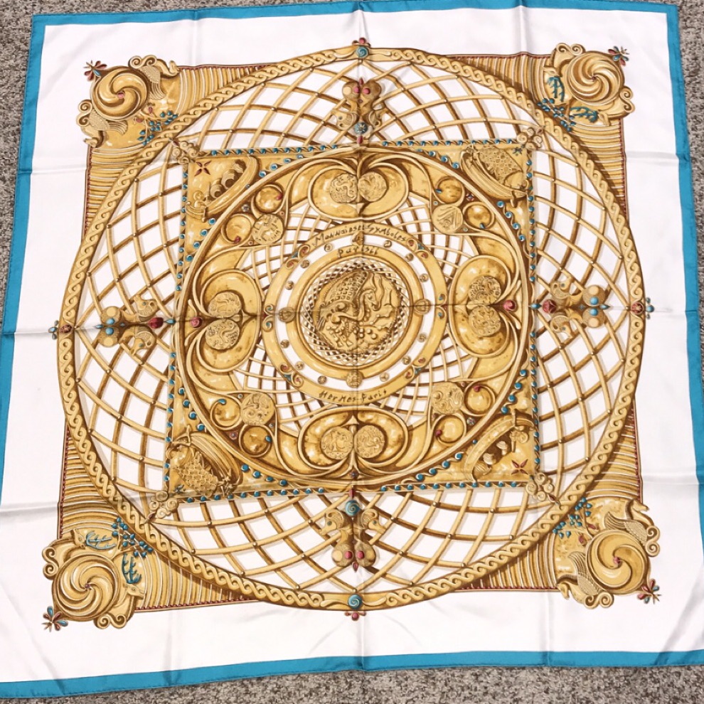 Hermes Scarf “Monnaies Et Symboles Des Parisii”